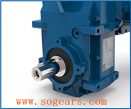 Parallel shaft mounted geared motor