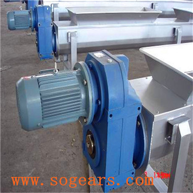 Shaft mounted helical gear units