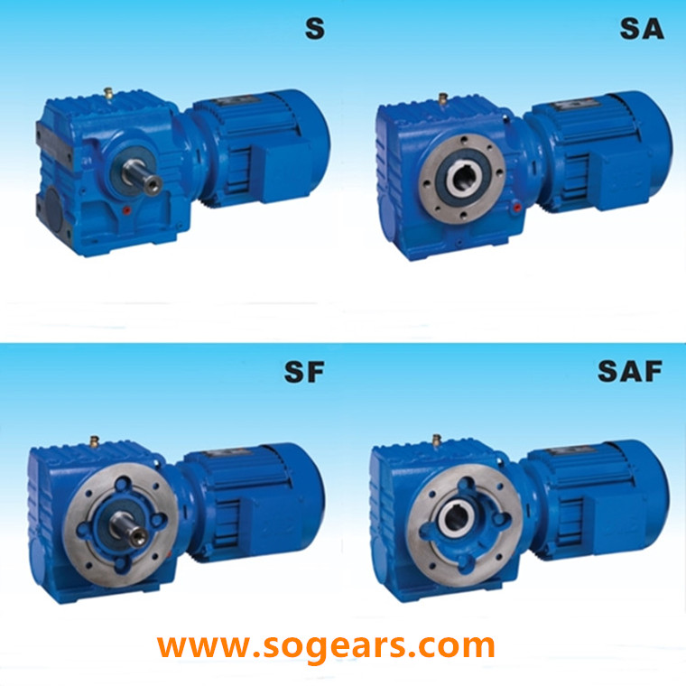 helical worm gearmotors