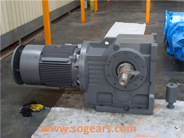 right angle helical bevel gear motor