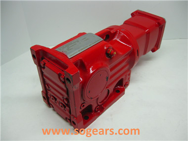 Helical worm geared motors