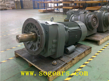 inline helical gear motors